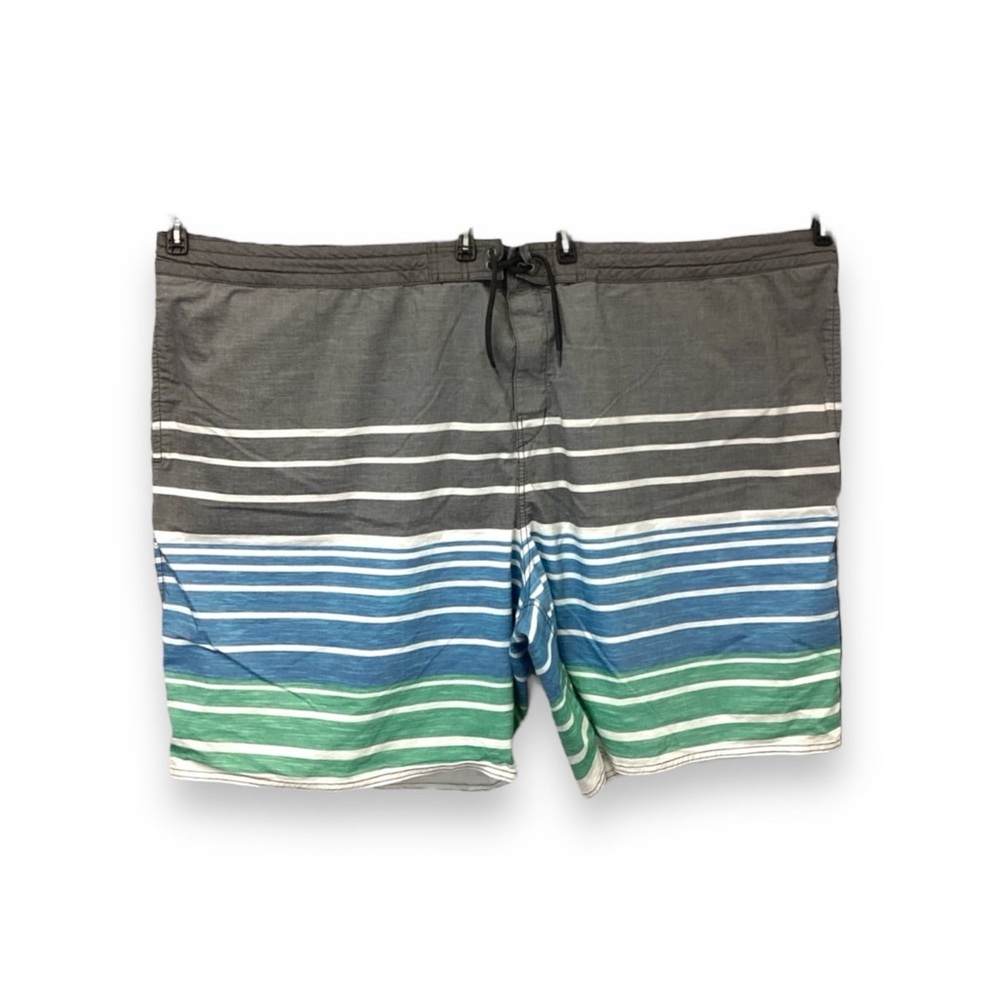 Roundtree & Yorke Swimwear Mens Big & Tall Striped Boardshorts, size 4XB
